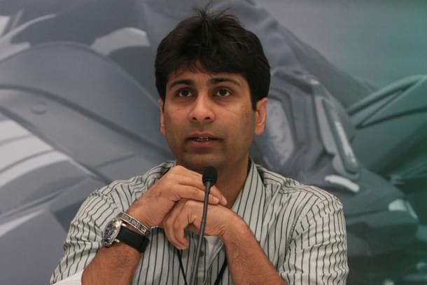 Rajiv Bajaj, Managing Director of Bajaj Auto, during the launch of Bajaj Kawasaki ‘Ninja 250’ at the 9th Auto Expo in New Delhi. (Photo by Sonu Mehta/Hindustan Times via getty Images)