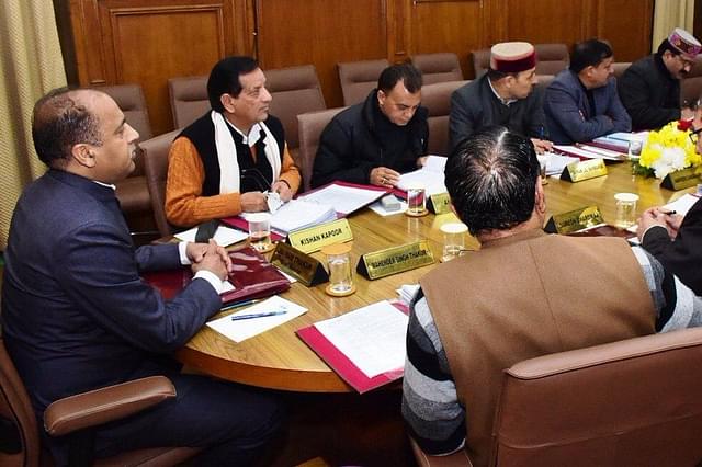 Cabinet Meeting of Himachal Government (Photo via @CMOFFICEHP Twitter Account)