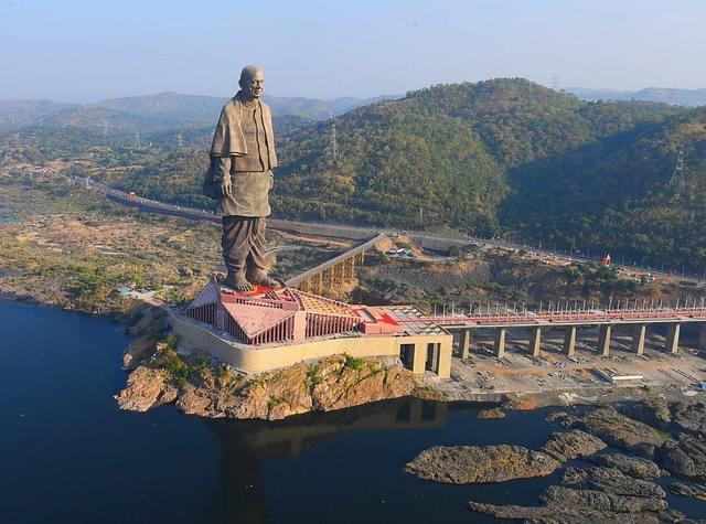 A view of Statue of Unity. (@pavnkaushik/Twitter)