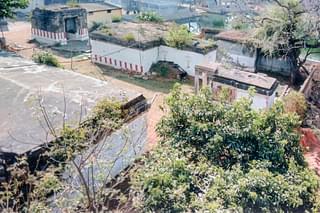 An aerial view of Kasi Viswanathar and Sri Venugopala Swamy Temples.