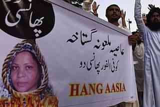 A protest against Pakistan Supreme Court verdict on Asia Bibi (Pic: Twitter)