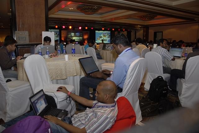 Hackers at Yahoo’s 2nd Hack Day programme in Bengaluru. (Photo by Hemant Mishra/Mint via Getty Images)