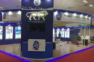 A Power Finance Corporation stall at an exhibition.