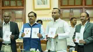 Dr G Parameshwara, Karnataka DyCM along with Priyank Kharge, Minister for Social Welfare launched Prabuddha (Twitter/PriyankKharge)