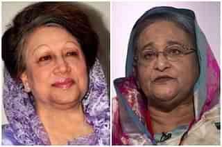 The ‘battling Begums’ Khaleda Zia and Prime Minister Sheikh Hasina (R).