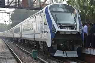 Train 18 in New Delhi. (Pankaj Nangia/India Today Group/Getty Images)