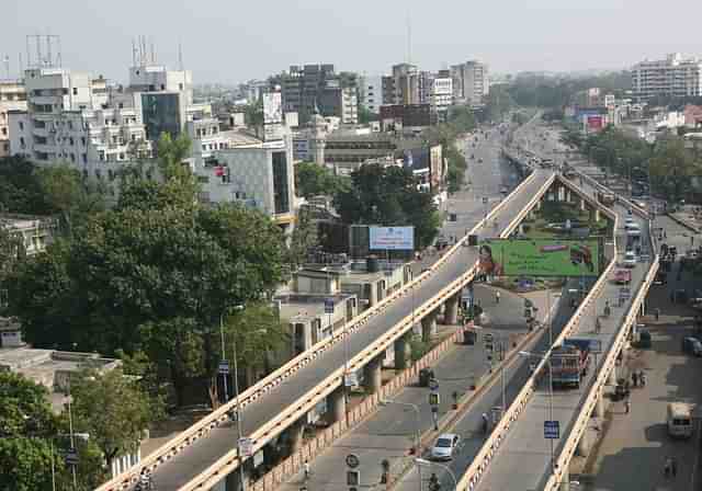 Aerial view of Surat city. (Shailesh Raval/The India Today Group/Getty Images)