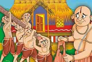 Paramartha Guru and his students - an illustration