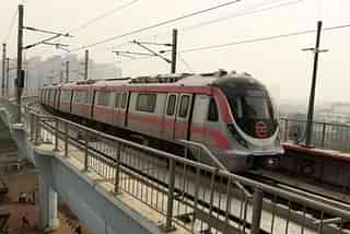 Delhi Metro Pink Line (Photo by Mohd Zakir/Hindustan Times via Getty Images)