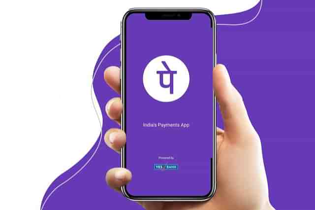 PhonePe app. (@Adani_Elec_Mum / image via twitter)