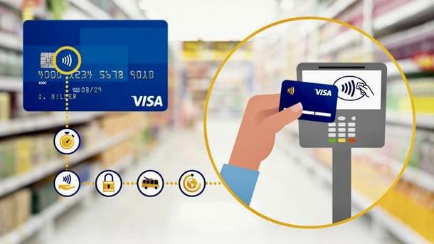 Visa contactless payment using NFC (Pic: twitter)