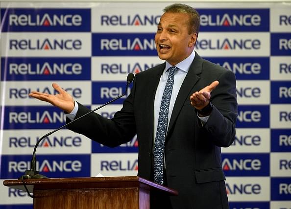 A contempt of court charges looms over  RCom chairman Anil Ambani, who had given a guarantee of paying on time to Ericsson.(Photo by Satyabrata Tripathy/Hindustan Times via Getty Images)