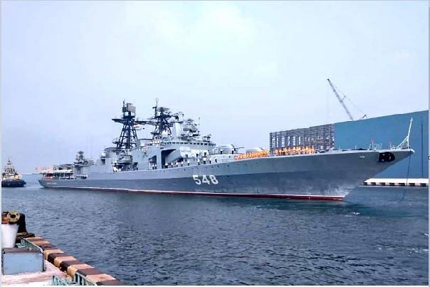 Russian Naval Ship. (@indiannavy/Twitter)