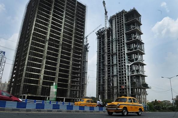 Housing construction near Science City in Kolkata. (Photo by Indranil Bhoumik/Mint via Getty Images)
