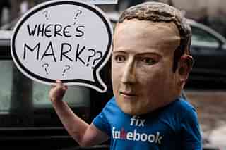 A caricature of the Facebook CEO and Chairman, Mark Zuckerberg. (Jack Taylor/Getty Images)