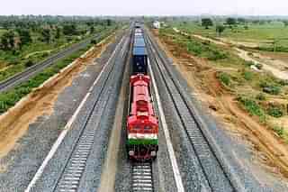 Trial run of freight train on the Western Dedicated Corridor (Facebook)