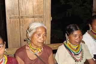 Members of the Bru tribe in Mizoram. (Photo by Banamallika Choudhury via Facebook)