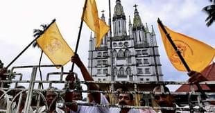 Protests fume in Piravom over Supreme Court’s ruling to handover Jacobite church to Orthodox faction (Pic: Twitter)