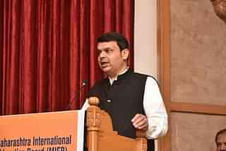 Maharashtra CM Devendra Fadnavis at Maharashtra International Education Board’s launch (@CMOMaharastra/Twitter)