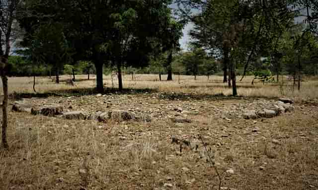 Yet another stone circle : this one is at Kodumanal