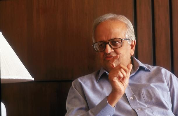 Bimal Jalan, former Governor of RBI heading the committee deliberating on the Economic Capital Framework for the RBI. (Photo by Sanjay Pandya/The India Today Group/Getty Images) 