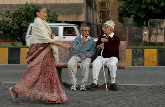 Senior citizens at a park. (Sattish Bate/Hindustan Times via Getty Images)