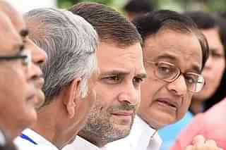 Congress President Rahul Gandhi, P Chidambaram and others (Sonu Mehta/Hindustan Times via Getty Images)
