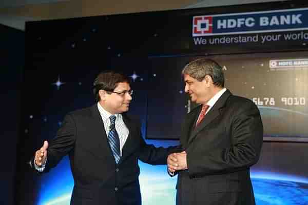 Aditya Puri (RIght), Managing Director, HDFC Bank. (Bhaskar Paul/India Today Group/Getty Images)