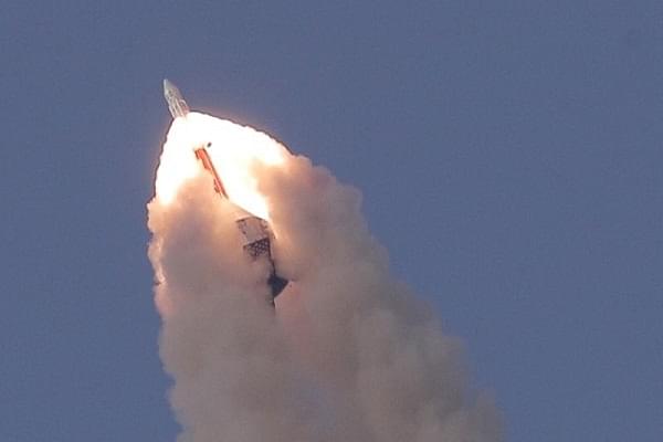 Test launch of a Crew Escape System (CES) developed by ISRO. (Pic via Wikimedia Commons)