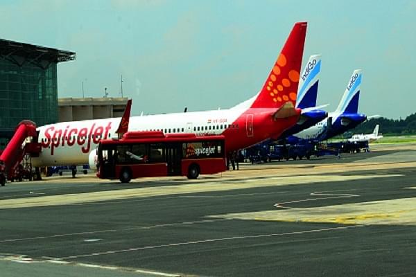 Aircraft at the Indira Gandhi International Airport, New Delhi. (Ramesh Pathania/Mint via Getty Images)