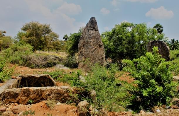 Menhirs stand in Kodumanal —  almost as if like a portal to another time.