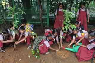  Students of Pandit School, a tribal school in Yeoor, Mumbai. (Praful Gangurde/Hindustan Times via Getty Images)