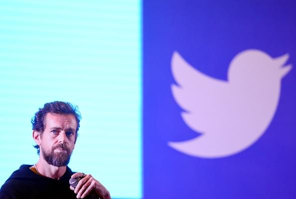 Jack Dorsey speaking to IIT Delhi students in November. (Amal KS/Hindustan Times via Getty Images)