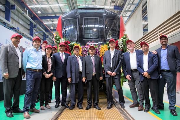 Alstom delivering Lucknow metro. (@alstomindia/Twitter)