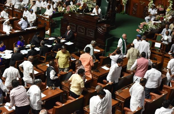 BJP stages a walkout from the Karnataka Assembly (File picture)