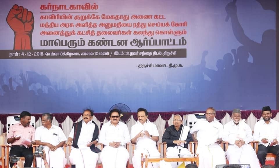 Tamil Nadu opposition parties showcasing their unity. (Representative image) (M. K. Stalin/Facebook)