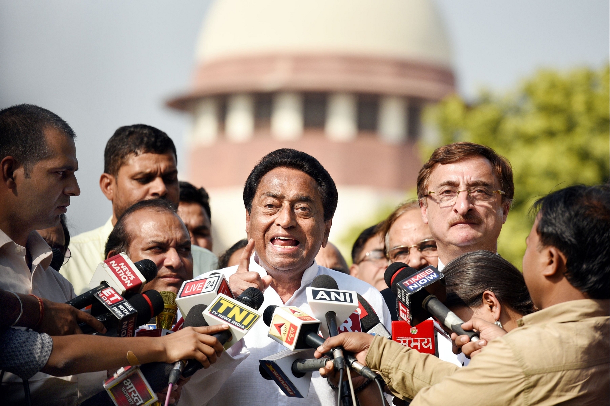 Congress leader and former Madhya Pradesh Chief Minister Kamal Nath  (Photo by Arvind Yadav/Hindustan Times via Getty Images)