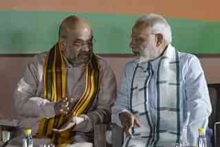 Prime Minister Narendra Modi with BJP president Amit Shah. (Vipin Kumar/Hindustan Times via Getty Images)