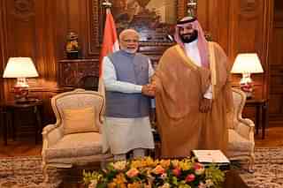 Prime Minister Narendra Modi meeting with Saudi Crown Prince Mohammad Bin Salman in Buenos Aires. (Pic via Twitter)