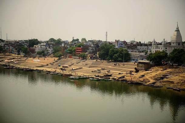 Raj Ghat in Varanasi. (Pradeep Gaur/Mint via GettyImages) 