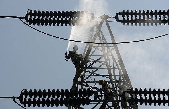 Representative image of an electricity tower in Mumbai. (Satish Bate/Hindustan Times via Getty Images)