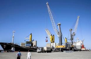The Shahid Beheshti Port in Chabahar (Islamic Republic News Agency)
