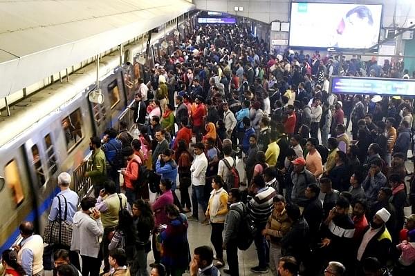 DMRC said it will be reducing the quantum of announcements by 80 per cent (Amal KS/Hindustan Times via Getty Images)