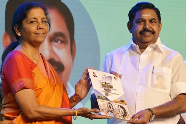 Tamil Nadu chief minister Edappadi Palaniswamy with Defence Minister Nirmala Sitharaman (Repository)