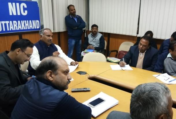 Uttarakhand Education Minister Arvind Upadhyay. (c) (pic via Twitter)