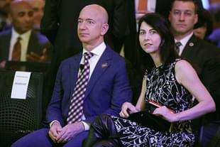 Jeff Bezos and  MacKenzie Bezos (Photo by Chip Somodevilla/Getty Images)