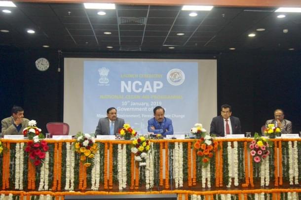 Union Environment Minister Dr Harsh Vardhan During The Launch Of NCAP (Representative Image ) (@drharshvardhan/Twitter)