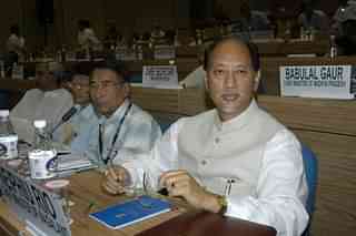 Nagaland CM Neiphiu Rio at a meeting in New Delhi. (Photo by Sipra Das/The India Today Group/Getty Images)