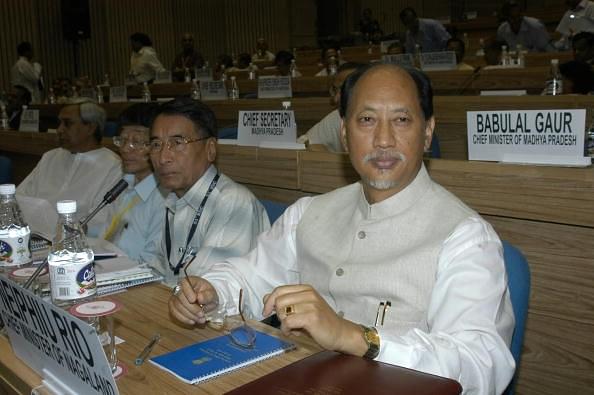 Nagaland CM Neiphiu Rio at a meeting in New Delhi. (Photo by Sipra Das/The India Today Group/Getty Images)