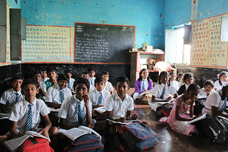 Students of a government primary school (Swarajya Photo/Romario Thomas Norman)